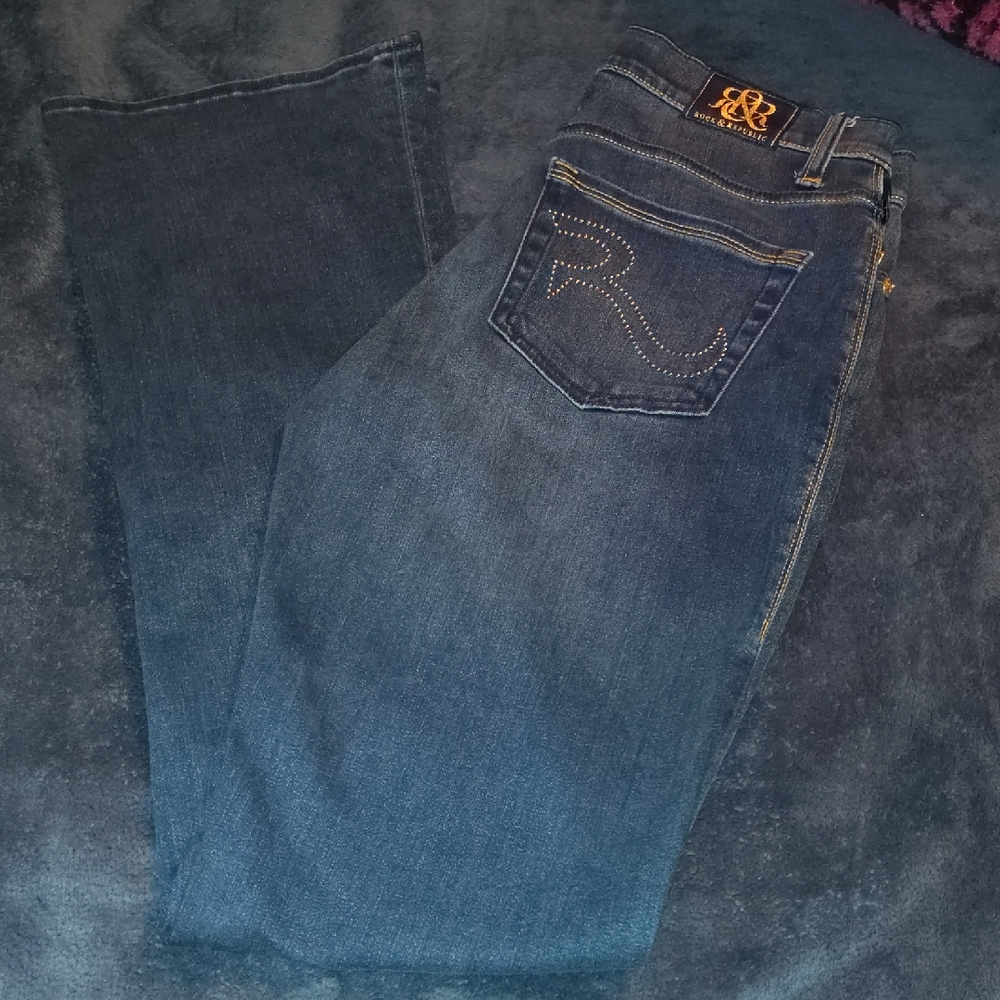 Rock & Republic Dark Blue Boot Cut Jeans